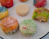 Foto langkah ke 8 dari resep Snowskin Mooncake with Mungbean Filling.