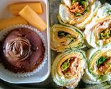 A picture of step 6 of Pinwheel sandwitches/Tricolour Sandwiches.