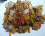Foto del paso 8 de la receta: Redondo de lomo en soja ajioji con champiñón y verduras