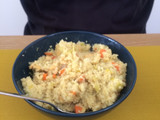 Cus cus de pollo al curry con coco
