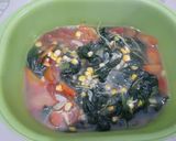 Foto langkah ke 5 dari resep Sayur Bayem Wortel Jagung.