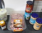 A picture of step 1 of Coconut Chicken Curry.