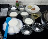A picture of step 1 of Pistachio pound cake.