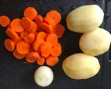 A picture of step 2 of Hungarian Celery Soup.
