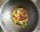 A picture of step 3 of Spinach daal (palakura pappu).