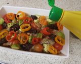 A picture of step 3 of My Mixed Bean and pepper Veggie Roast 😍.