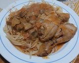 Foto do passo 5 de Frango com Esparguete e Cogumelos