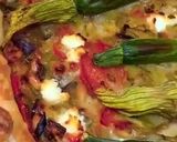 A picture of step 10 of Corsican pie with zucchini flowers.