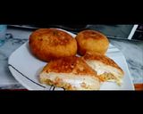 A picture of step 7 of Fried burger.