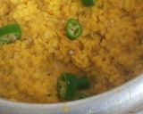 A picture of step 1 of Mung ki khari daal with tomato qeema carry.