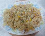 A picture of step 5 of Chicken cheese white sauce farfalle pasta.