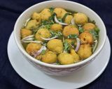 A picture of step 5 of Pudina Pani Phulki.