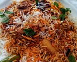 A picture of step 7 of Beef Biryani.
