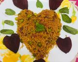 A picture of step 9 of Beetroot pulav.