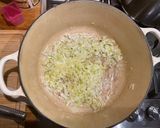 A picture of step 1 of Seasonal soup, early April edition.