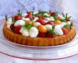 A picture of step 4 of Caprese Savory Tart.