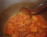 A picture of step 2 of Aalo ghosht.