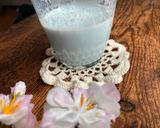 A picture of step 3 of Sky Blue Hot Milk.