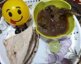 A picture of step 5 of Mutton curry.