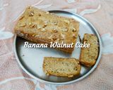A picture of step 9 of Eggless Banana Walnut Cake.