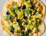 A picture of step 6 of ✨✨Mackerel🐟& Kiwi🥝Refreshing Pizza✨✨.