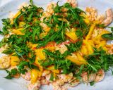 A picture of step 6 of Shrimp, Mango, and Arugula Salad.