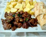 Foto del paso 8 de la receta: Carrillada con boletus en salsa de vino tinto y naranja