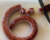 Foto del paso 4 de la receta Arroz con butifarra y puntas de jamón