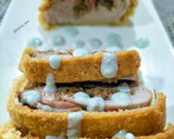 Foto del paso 6 de la receta: Solomillo hojaldrado con paté de setas shiitake y anacardos, bacon y salsa de queso azul
