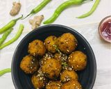 A picture of step 4 of Masala rice balls.