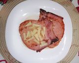 Foto del paso 1 de la receta: Chuletas ahumadas con piña