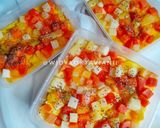 Foto langkah ke 5 dari resep Puding Sutra Buah.
