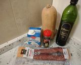 Foto del paso 1 de la receta: Hummus de calabaza con chibundiro y chorizo frito
