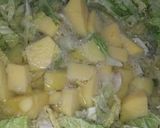 Kelkáposzta főzelék fasírttal recept fázis 1 fotója