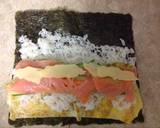 Smoked Salmon Sushi (No Sticky Rice) langkah memasak 4 foto