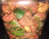 A picture of step 4 of Raw mango pickle.