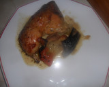 Foto del paso 5 de la receta: Pollo asado con pimientos y tomates