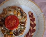 عکس مرحله 3 از دستور 🍕مینی پیتزای مرغ🍕