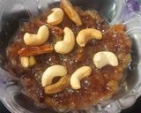 A picture of step 4 of Nendrum banana noruku (banana halwa).