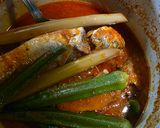 Gambar langkah 3 resipi 15:9:26 - Asam pedas ikan gelama & bendi.