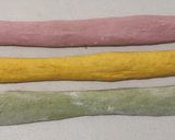 A picture of step 7 of Rainbow Braided Bread.