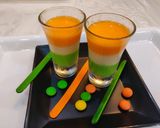 A picture of step 11 of Tricolour Jelly.