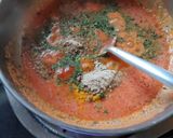 A picture of step 5 of Maa di daal with twist.