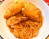 Foto langkah ke 7 dari resep Udang Jagung Manis Saos Padang.