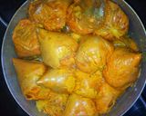 A picture of step 3 of Okpa (Bambara nut cake).