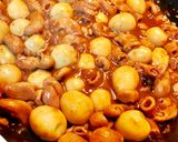 Hình bước làm 2 của món PHÁ LẤU BAO TỬ CÁ BA SA+TRỨNG CÚT