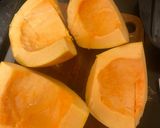 A picture of step 3 of Pumpkin Soup.