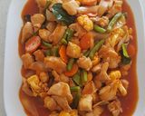 A picture of step 5 of Chicken Paprik (Malaysians' Favorite).