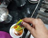 A picture of step 3 of Paneer Kaleji.