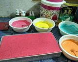 Foto langkah ke 9 dari resep Mini rainbow roll cake.